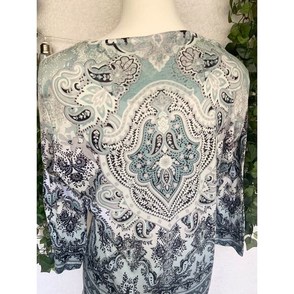 One World Y2K Green Half Sleeve Top Women's Large - Picture 10 of 11